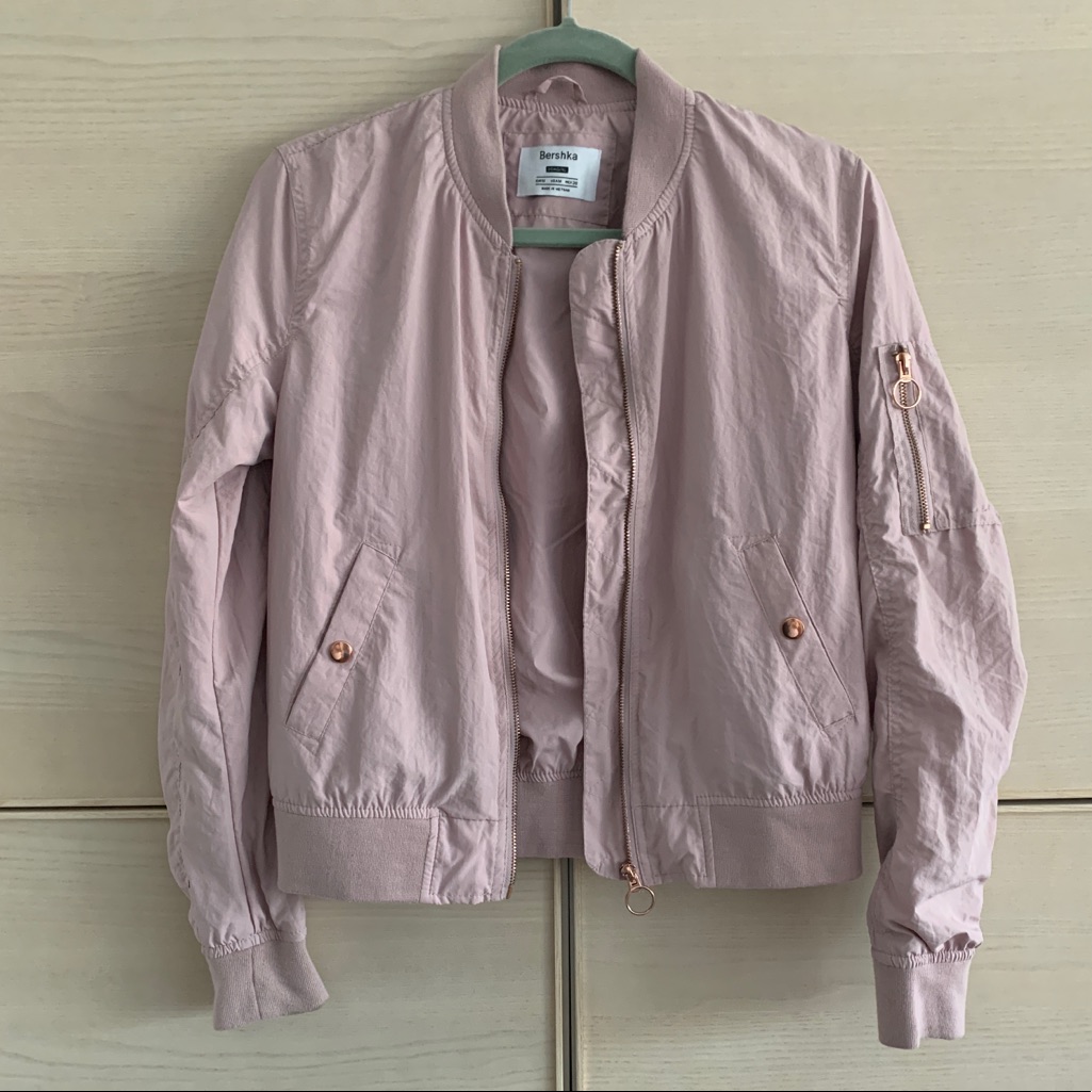Bershka Pink Bomber Jacket